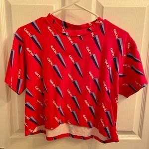 NOOWORKS Crop Top - “Knives” print